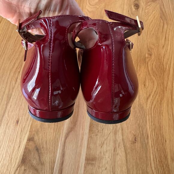 ALOHAS Luke Onix Wine Burgundy Patent Leather Ballet Flat Size 42 US 11-11.5 - Picture 11 of 13